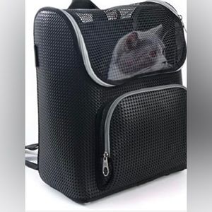 Peter Point Foldable Cat/Dog Carrier Backpack. New. TSA Approved. Black